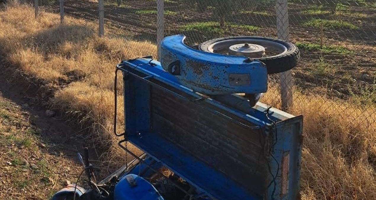 Sepetli motosiklet devrildi, sürücüsü öldü