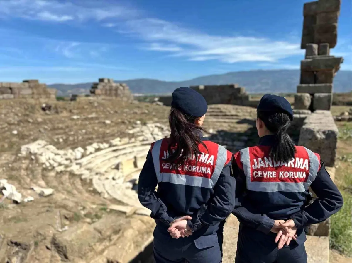 Alabanda Antik Kenti’nde Jandarma Kontrol Faaliyeti