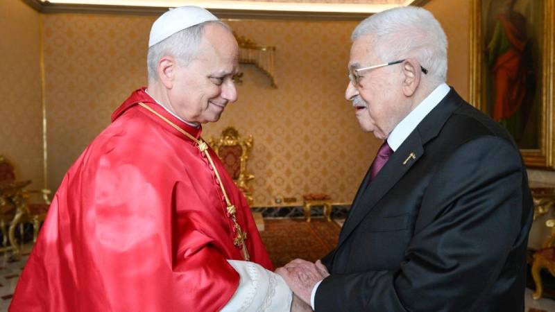 Filistin Devlet Başkanı Abbas, Vatikan’da Papa 14. Leo ile görüştü