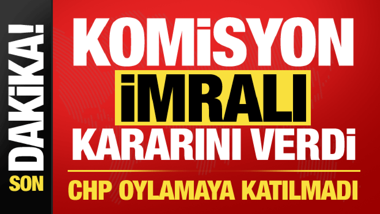 Son dakika: Oylama yapıldı! Komisyon oy çokluğuyla İmralı’ya gidiyor