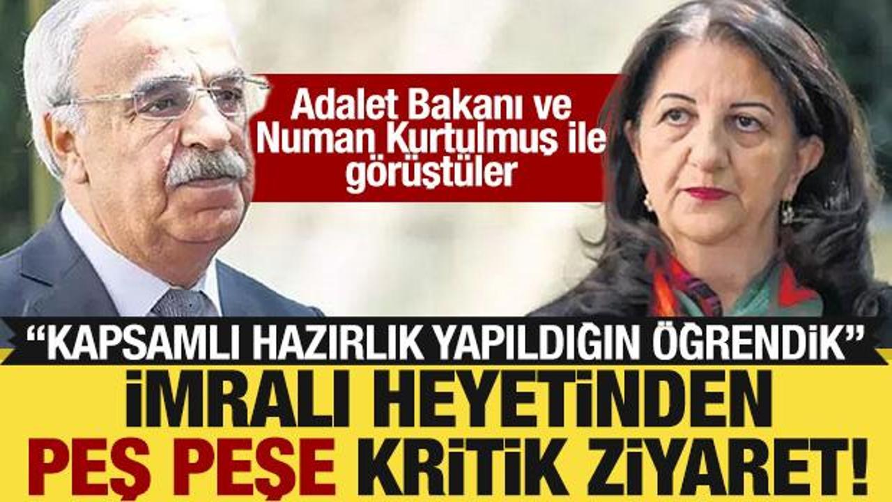 DEM heyeti, Adalet Bakanı Tunç ve TBMM Başkanı Kurtulmuş’u ziyaret etti!
