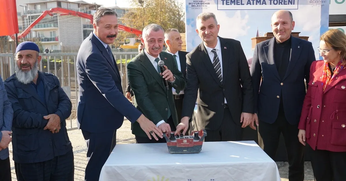 Yeni Çiftlik Ulu Camii’nin temeli törenle atıldı