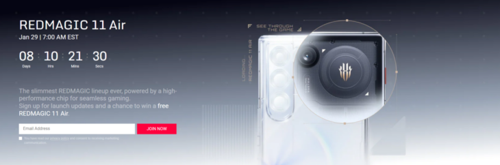 Oyuncu Telefonunda “Slim” Devrimi: RedMagic 11 Air, 29 Ocak’ta Dünyaya Açılıyor