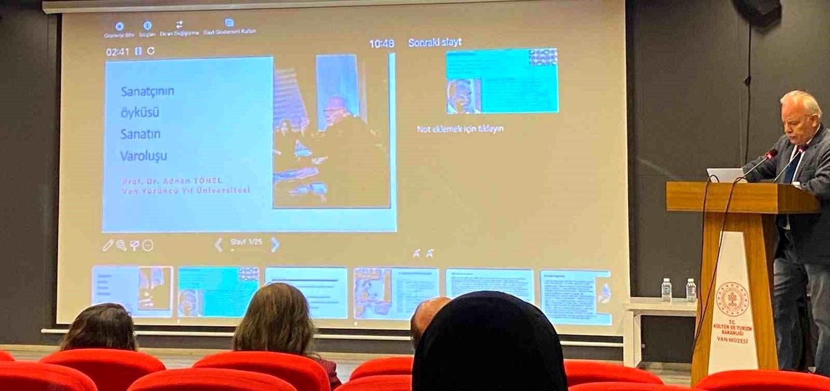 Prof. Dr. Adnan Tönel, “Sanatın Varoluşu” Konferansında Düşüncelerini Paylaştı